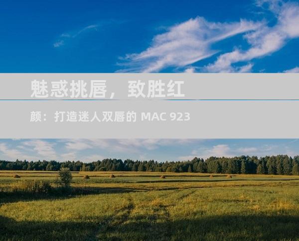 魅惑挑唇，致胜红颜：打造迷人双唇的 MAC 923